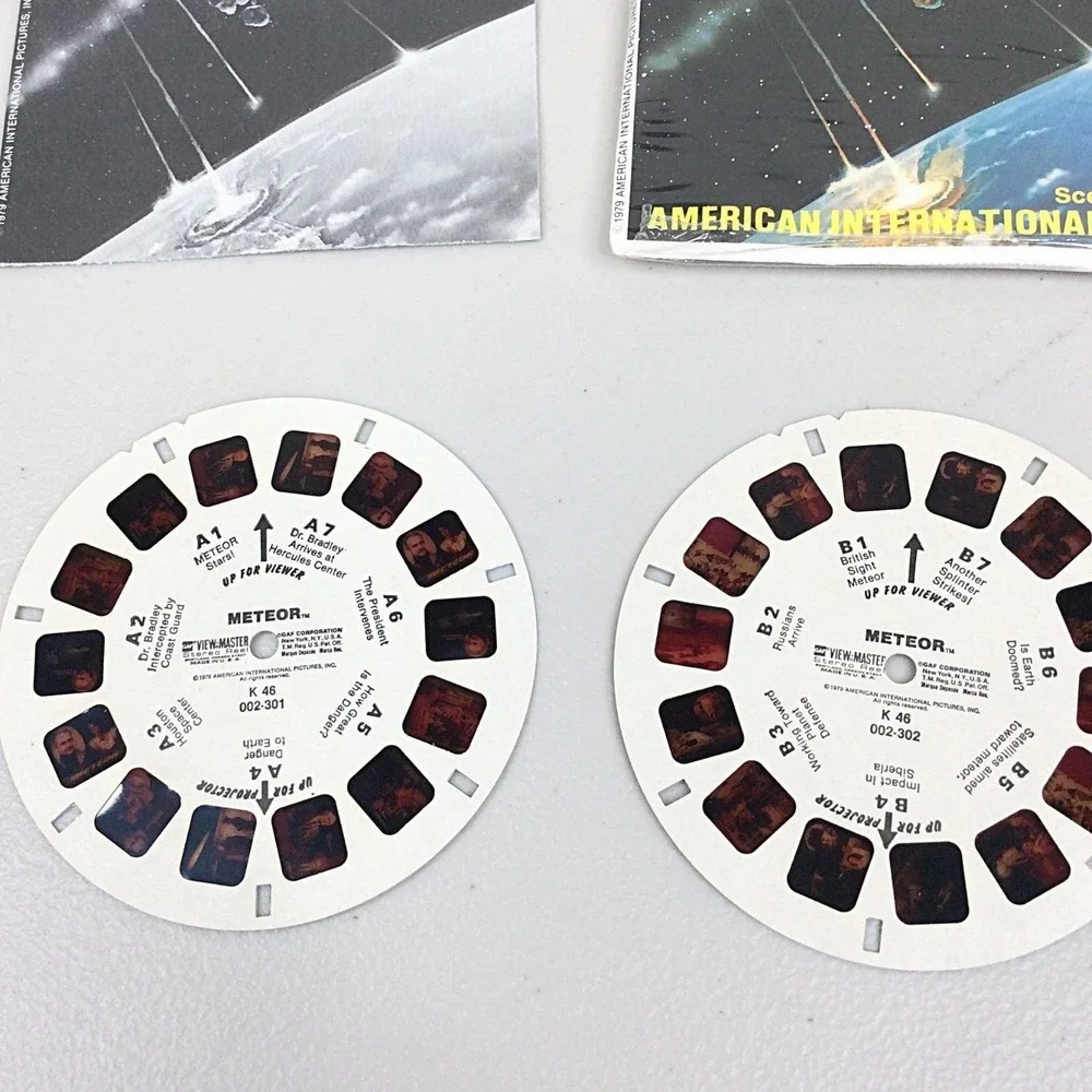 Vintage 1979 View Master GAF Meteor K46 Showtime 3 Reel Set